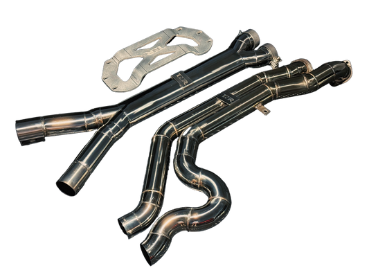 MACH-1 mid-section for BMW G80/G82 M3/M4 with drop brace