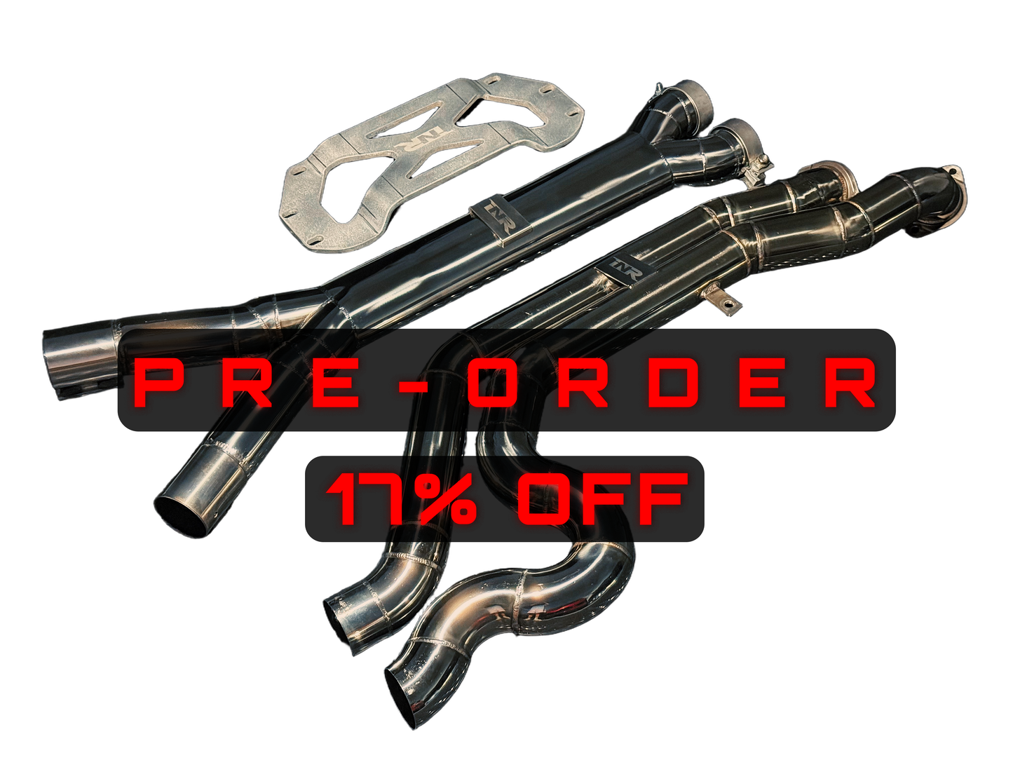 Pre-order MACH-1 mid-section for BMW G87 M2 — G8X system pictured, 17% off